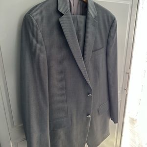 Michael Kors Suit, gray, size 42 Long, Pants 32x30